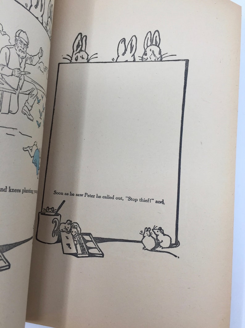 Antique Peter Rabbit Painting Book Charles Graham Publisher Etsy