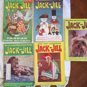 Vintage Jack and Jill Magazine; 1974 Jack and Jill; January,  February, March, April, and May