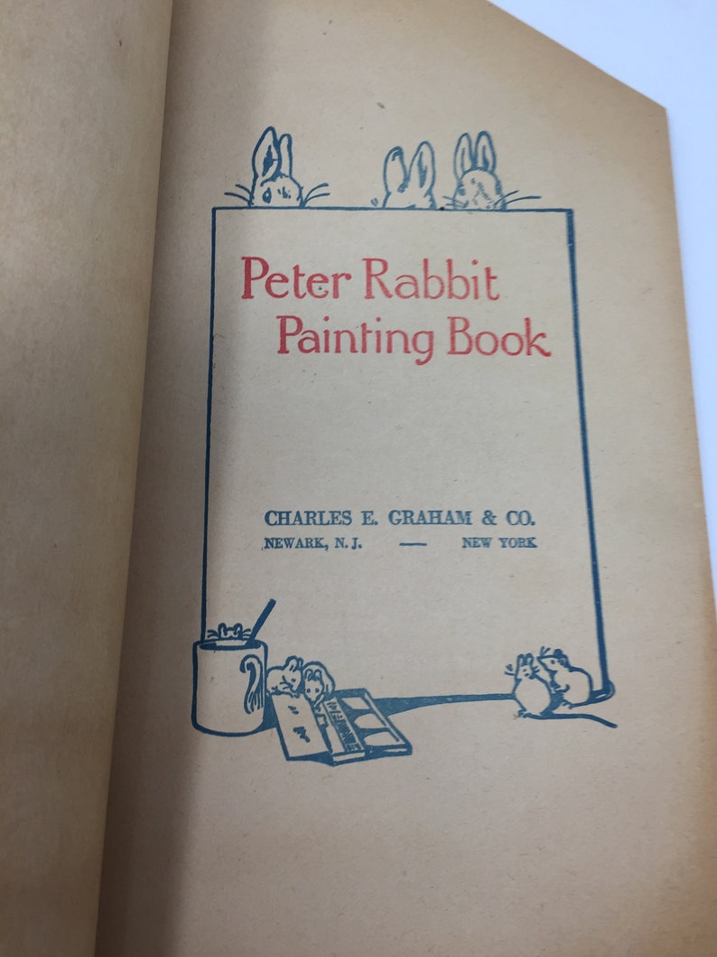 Antique Peter Rabbit Painting Book Charles Graham Publisher Etsy