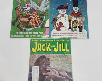 Vintage Jack and Jill Magazine Lot: 1974 Children's Story Collection