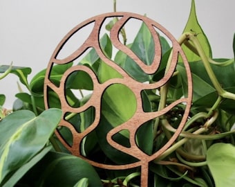 Round Indoor Houseplant Trellis or Decoration - Plant Trellis For Indoor Plant - House Plant Decoration for Plant Pots, Plant Stand