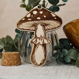 Mushroom Ornament - Mushroom Ornament Christmas - Cottage Core Ornament - Amanita - Unique Christmas Ornament - Hippy Gifts - Mushroom Gifts