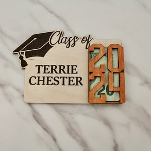 2024 Graduation Gift Money Holder Card Keepsake Magnet or Stand