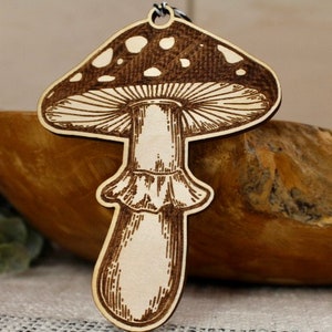 Mushroom Ornament Mushroom Ornament Christmas Cottage Core Ornament Amanita Unique Christmas Ornament Hippy Gifts Mushroom Gifts image 8