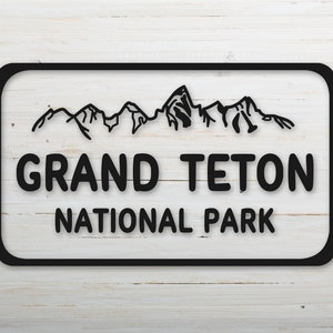 The National Parks Collection: Grand Teton - National Park Stickers - Grand Teton National Park Sticker