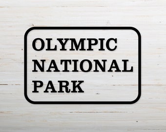 Die Nationalparks Kollektion: Olympia - Nationalpark Sticker - Olympischer Nationalpark