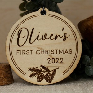 First Christmas Ornament - Baby&#39;s First Christmas Ornament 2023 - Personalized Baby Gifts - Christmas Ornaments Personalized