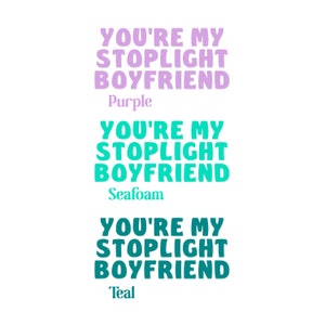 Stoplight Boyfriend Bumper Sticker Funny Bumper Sticker Bumper Sticker image 5