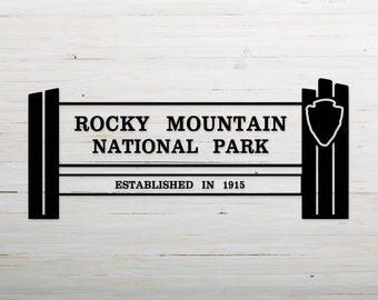 The National Parks Collection: Rocky Mountains - Nationalpark Sticker