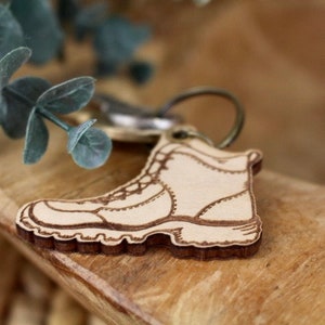 Aesthetic Granola Girl Hiking Boot Keychain image 3