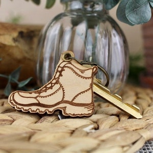 Aesthetic Granola Girl Hiking Boot Keychain image 2