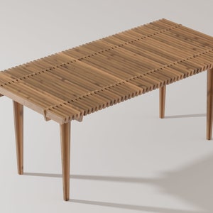 Parametric table with interlocking parts CNC file