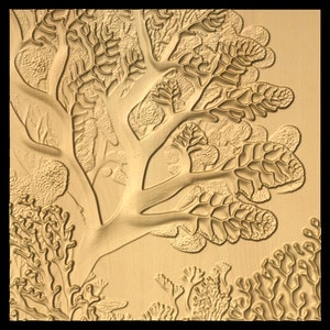 Bas-relief &quot;Corals 6&quot; 3D file for CNC