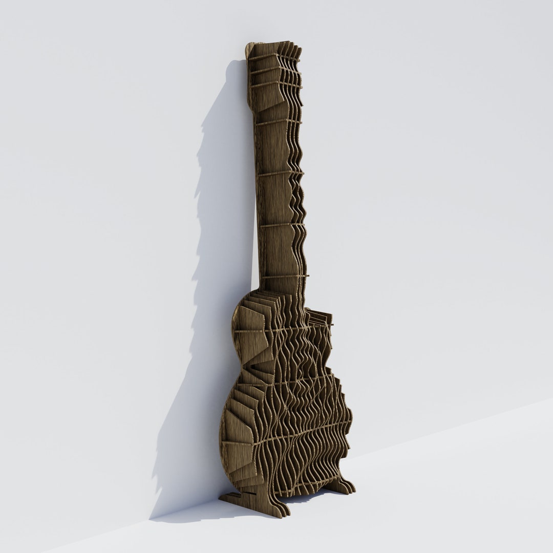 Guitar CD Rack Parametric CNC Cutting File Etsy