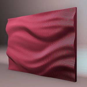 Parametric &quot;Wave wall 7&quot; CNC cutting file
