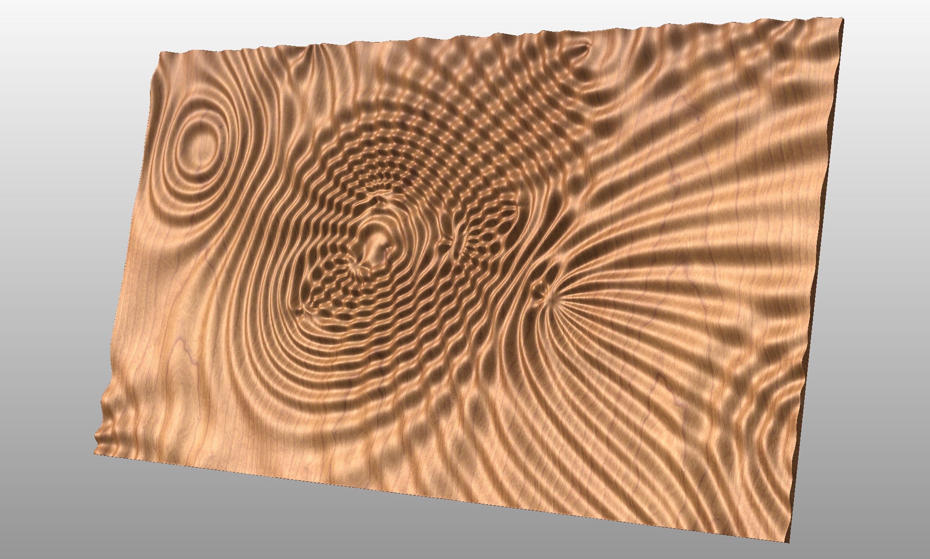 Liquid Plywood 3439 Decorative Abstract 3D Relief Sculpture