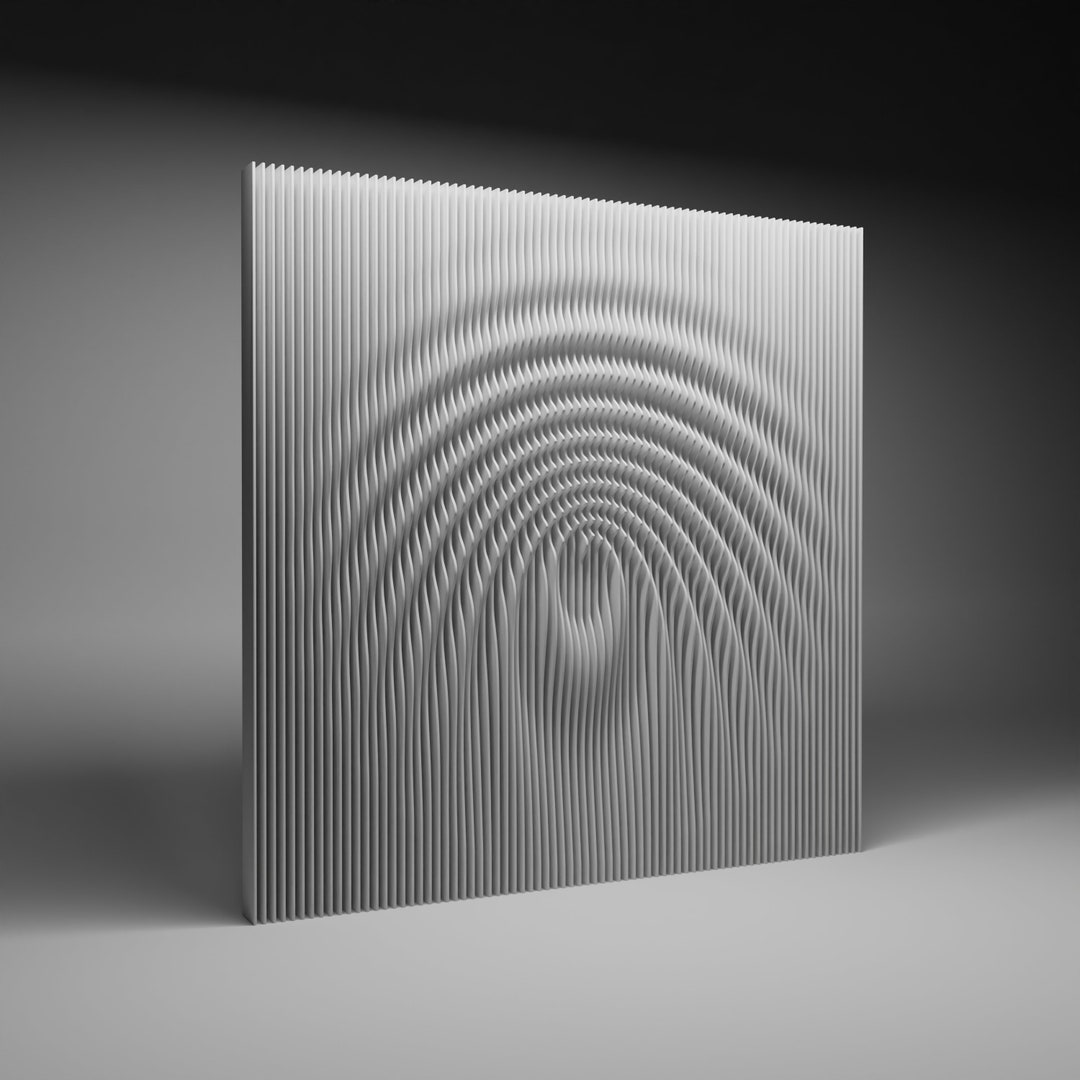 Parametric Art Wall Sculpture CNC Cutting File teardrop Etsy