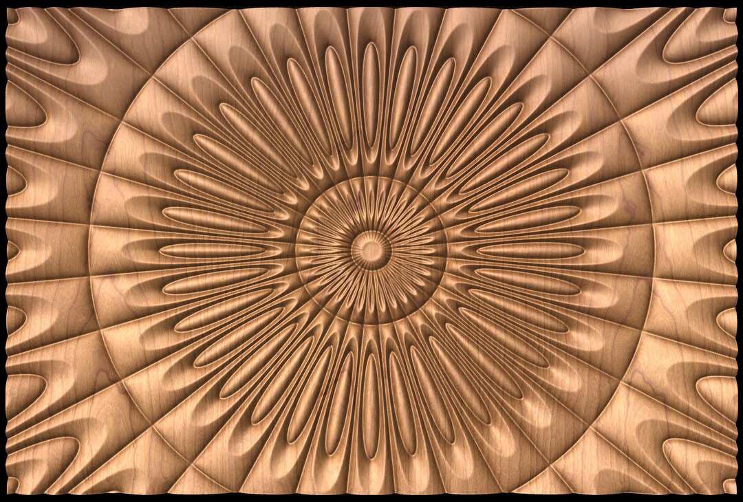 SBARTDEZ177 Wavy Pattern 3D Model for CNC Machining With Software ...