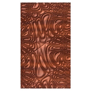 SBART3 Wall panel 3D model for CNC machining with software Vectric Aspire, Cut3D, ArtCAM image 2