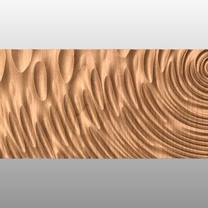 TTWave2 Wavy pattern 3D model for CNC machining with software Vectric Aspire, Cut3D, ArtCAM