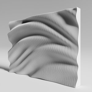 Parametric &quot;Wave wall 3&quot; CNC cutting file