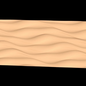 Organic tile-able 3D model for CNC "Recurring Dunes 1" 36" x 96" STL