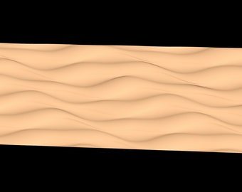 Organic tile-able 3D model for CNC "Recurring Dunes 1" 36" x 96" STL
