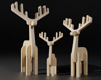 Christmas Deer CNC cutting file