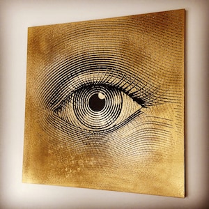 Big EYE CNC vector file for V- bit engraving
