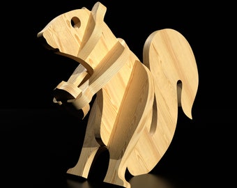 Christmas Squirrel CNC cutting file