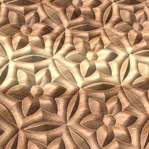 FLD825T 3D relief repeated pattern