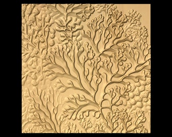 Bas-relief "Corals 7" 3D file for CNC