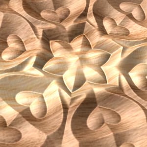 FLD8224T 3D relief repeated pattern