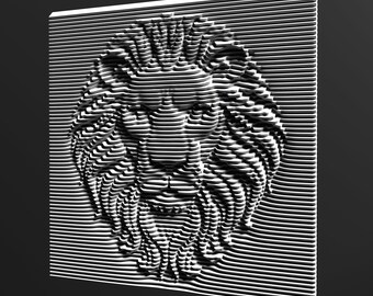 Parametric Wall Art LION HEAD V2