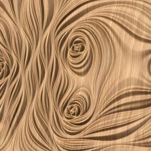 Decorative abstract 3D relief sculpture model FFF 18.56.41 for CNC machining
