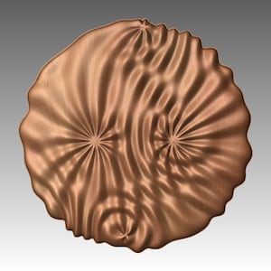 Wavy surface sculpture CNC 3D model SG3501