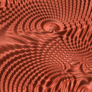 Flow 7696 Decorative abstract 3D relief op-art sculpture model for CNC machining