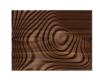 May include: A close-up of a dark brown wood grain pattern with swirling lines and a 3D effect.