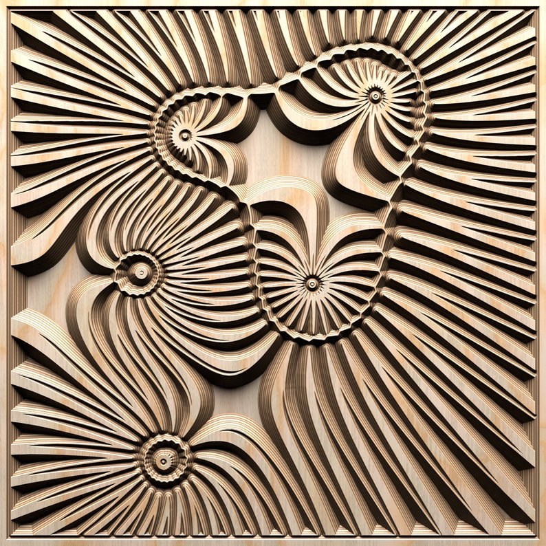 Carving Pattern Vector Process11 Vector File for V-carving - Etsy