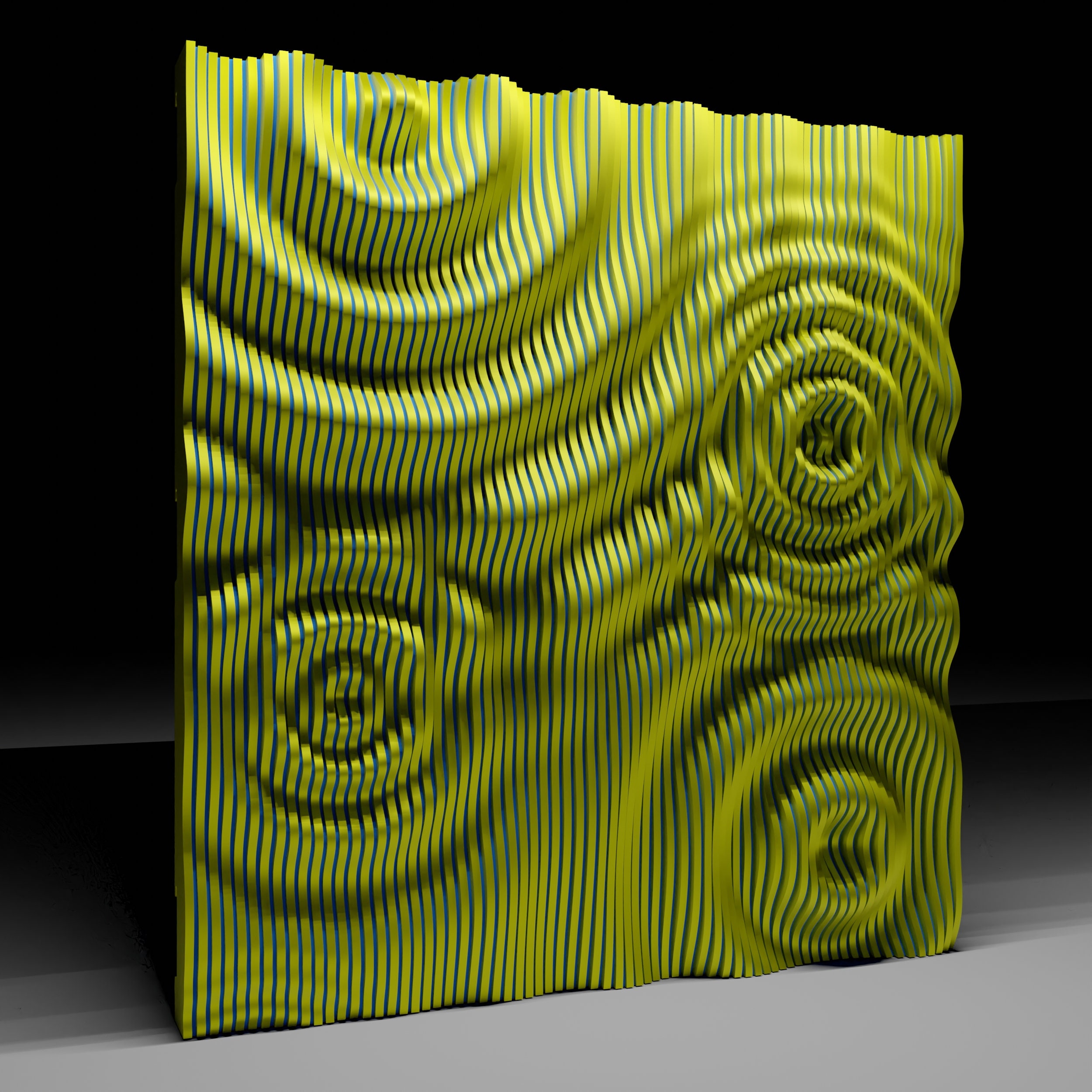 Parametric Wave Wall 71TV2 With Sound Insulation Layers CNC Cutting ...