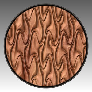 Round wall art table top 3D relief  &quot;CJ 129&quot;