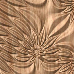 Decorative abstract 3D relief sculpture model FFF 21.18.25 for CNC machining