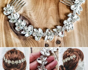 Bridal Headpiece; Hair Jewelry; Wedding Headpiece; Wedding Comb; Wedding Vine; Hair Floater; Wedding Headchain; Bridal Headchain