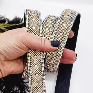 Rhinestone Purse Strap; Champagne Purse Strap; Unique Bling Purse Straps; Detachable Strap; Skinny Purse Strap