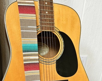 Woven Southwestern Guitar Strap: Desert Colors, Ernie Ball Base