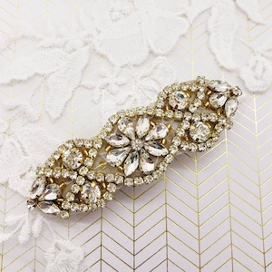 Gold French Knot Barrette; French Knot Clip; Barrette; Wedding Barrette; Barrette; Gold Wedding Clip; Bun Clip; Hair Clip; Gold Accessory