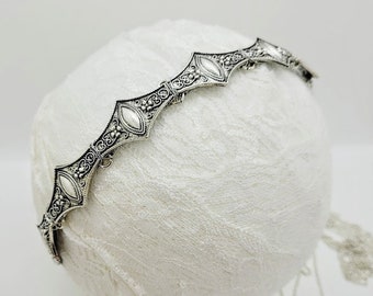 Metal Crown Headband; Medieval Crown; Women's Crown; Battle Crown; Armor Headpiece