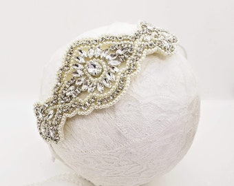 Vintage Style Wedding Headband; Bridal Headband; Pearl Wedding Headband; Bridal Headpiece; Victorian Headband; Princess Headband