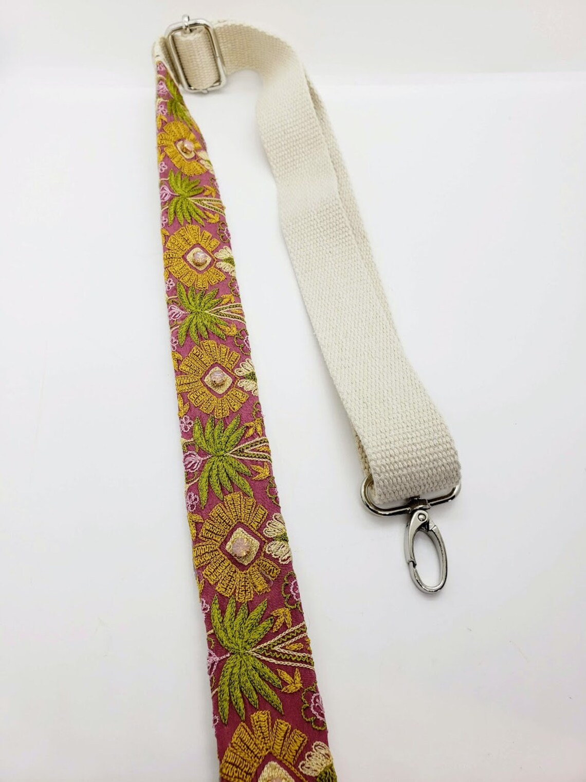 Embroidered Flower Purse Strap Purse Accessories Etsy