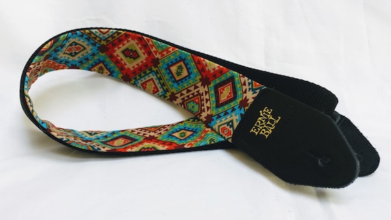 Southwestern Guitar Strap: Colorful Cotton Blend, Ernie Ball  display picture 2